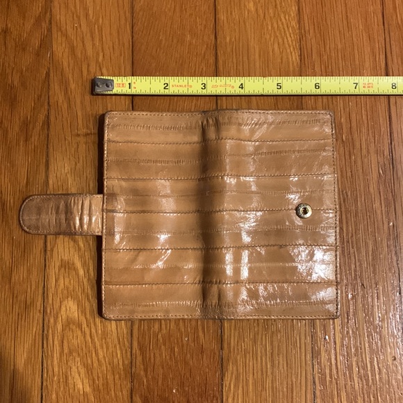 Vintage Matching Set Eel Wallet + Card Case - Picture 7 of 7
